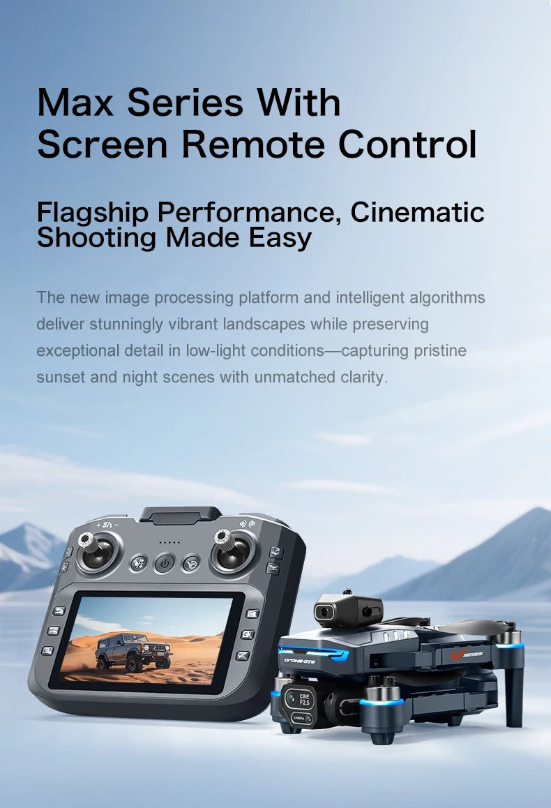 Professional Drone GT8 8K Wide-Angle HD 1080P Camera Wi-Fi FPV Height Hold Foldable RC Drone Quadrotor Helicopter - LKBA