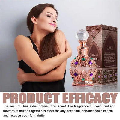 15ML Perfumes Árabes Originales Perfume Woman Charming Rose Jasmine and Vanilla Floral Scents Long-lasting Pheromone Fragrance - LKBA