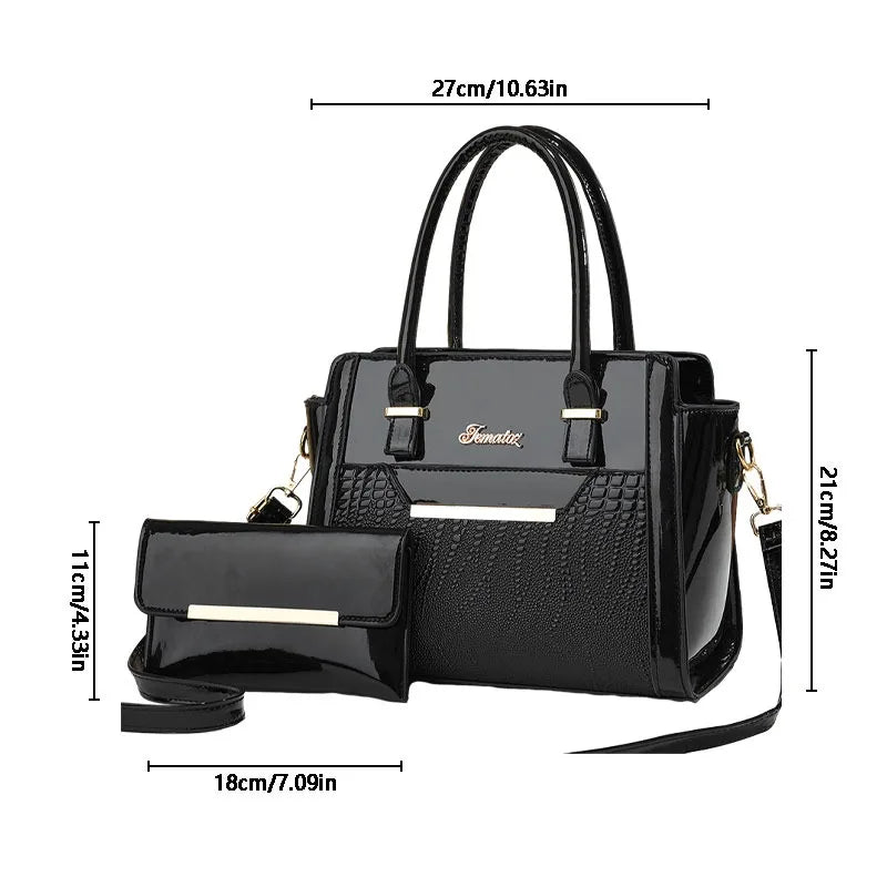 New Large Capacity Crocodile Print Handbag Mother Bag Women's Bag High Quality - LKBA