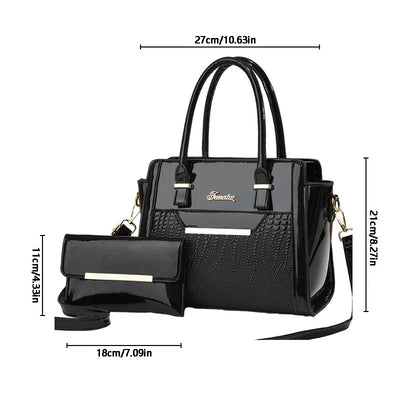 New Large Capacity Crocodile Print Handbag Mother Bag Women's Bag High Quality - LKBA