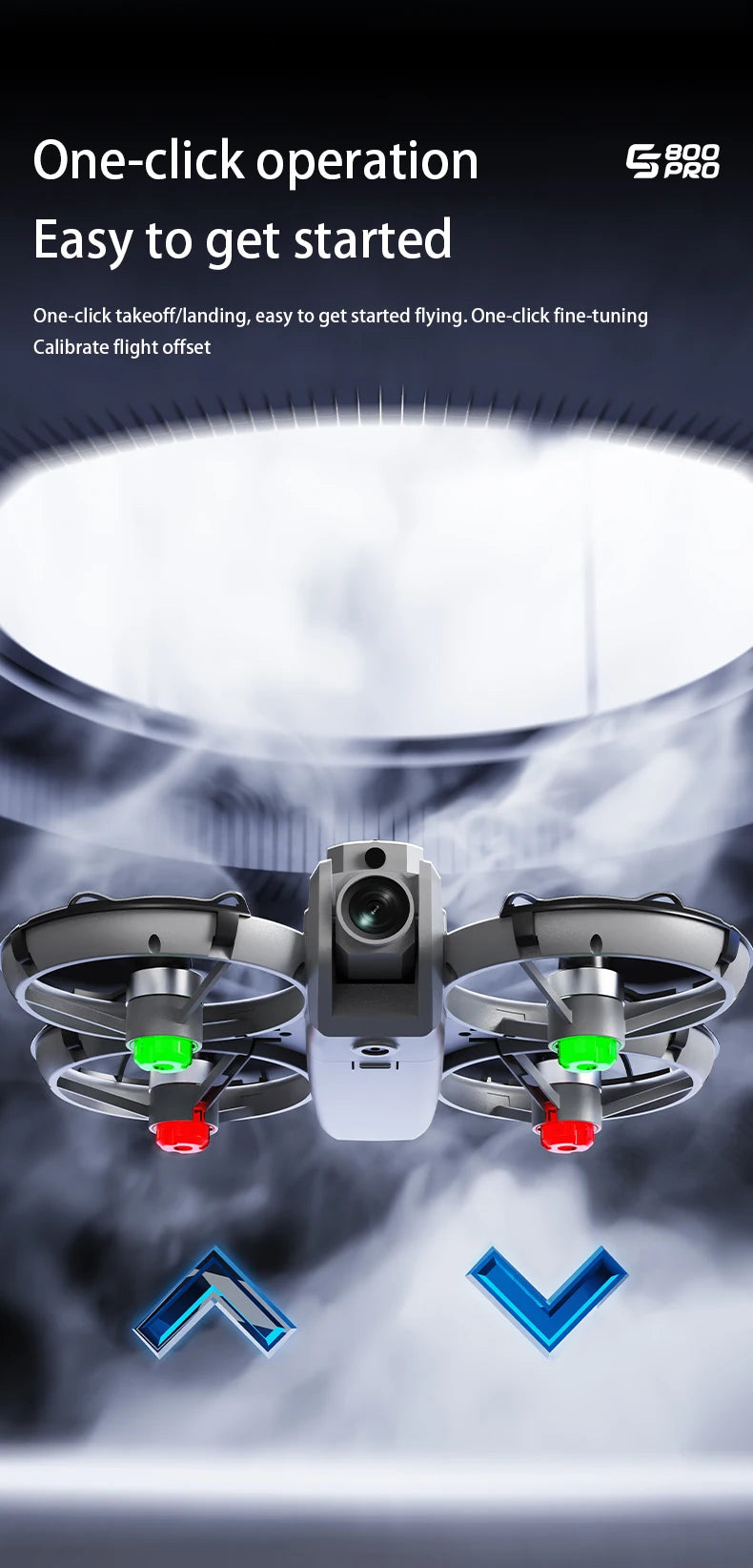 NEW ES800 Pro Mini Drone 1080P HD Camera Brushless Motor Obstacle Avoidance Aerial Photography Remote Control Aircraft Quadcopter - LKBA