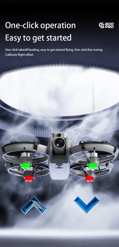 NEW ES800 Pro Mini Drone 1080P HD Camera Brushless Motor Obstacle Avoidance Aerial Photography Remote Control Aircraft Quadcopter - LKBA