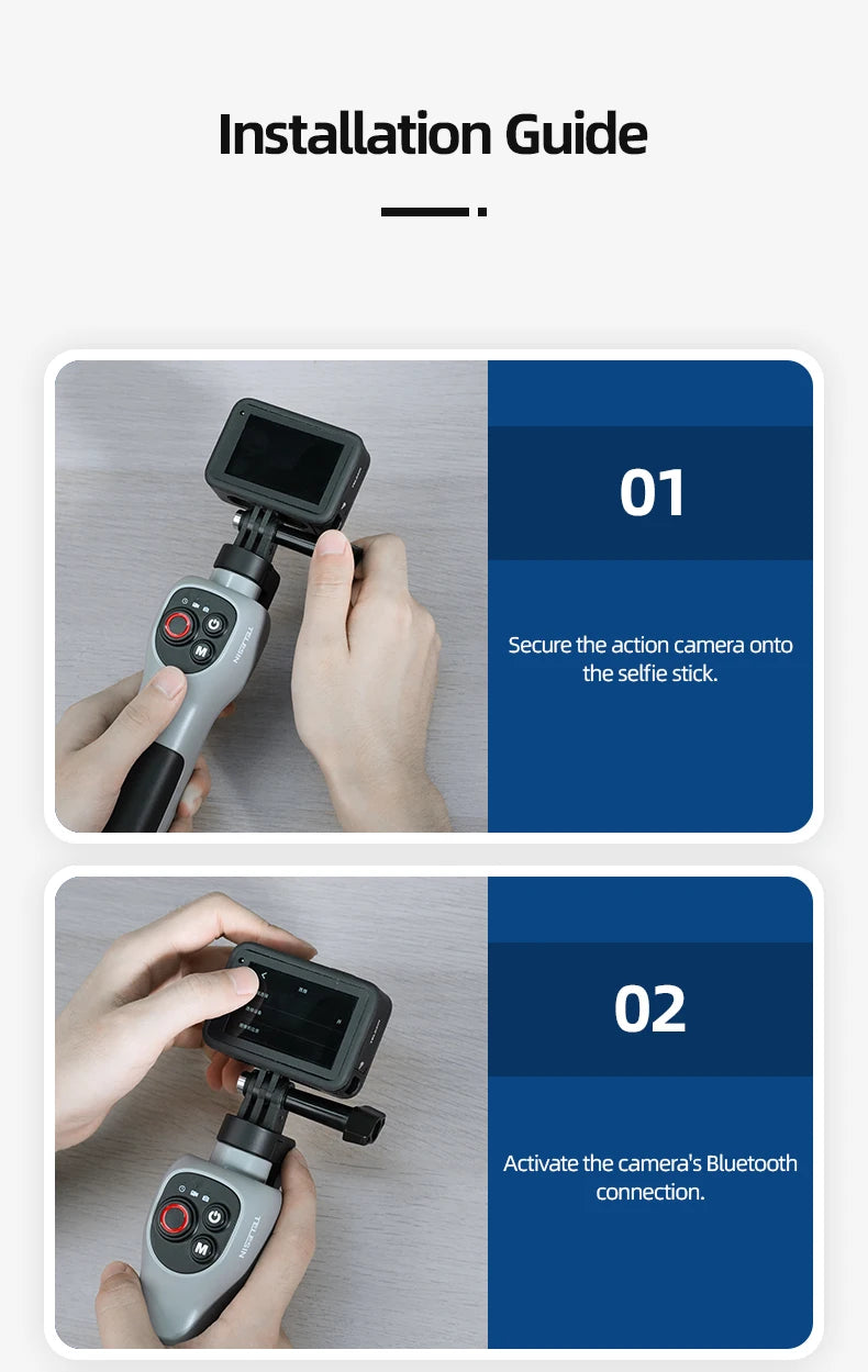 Underwater Selfie Stick Waterproof Diving Extendable Selfie Stick Wireless Remote Control - LKBA