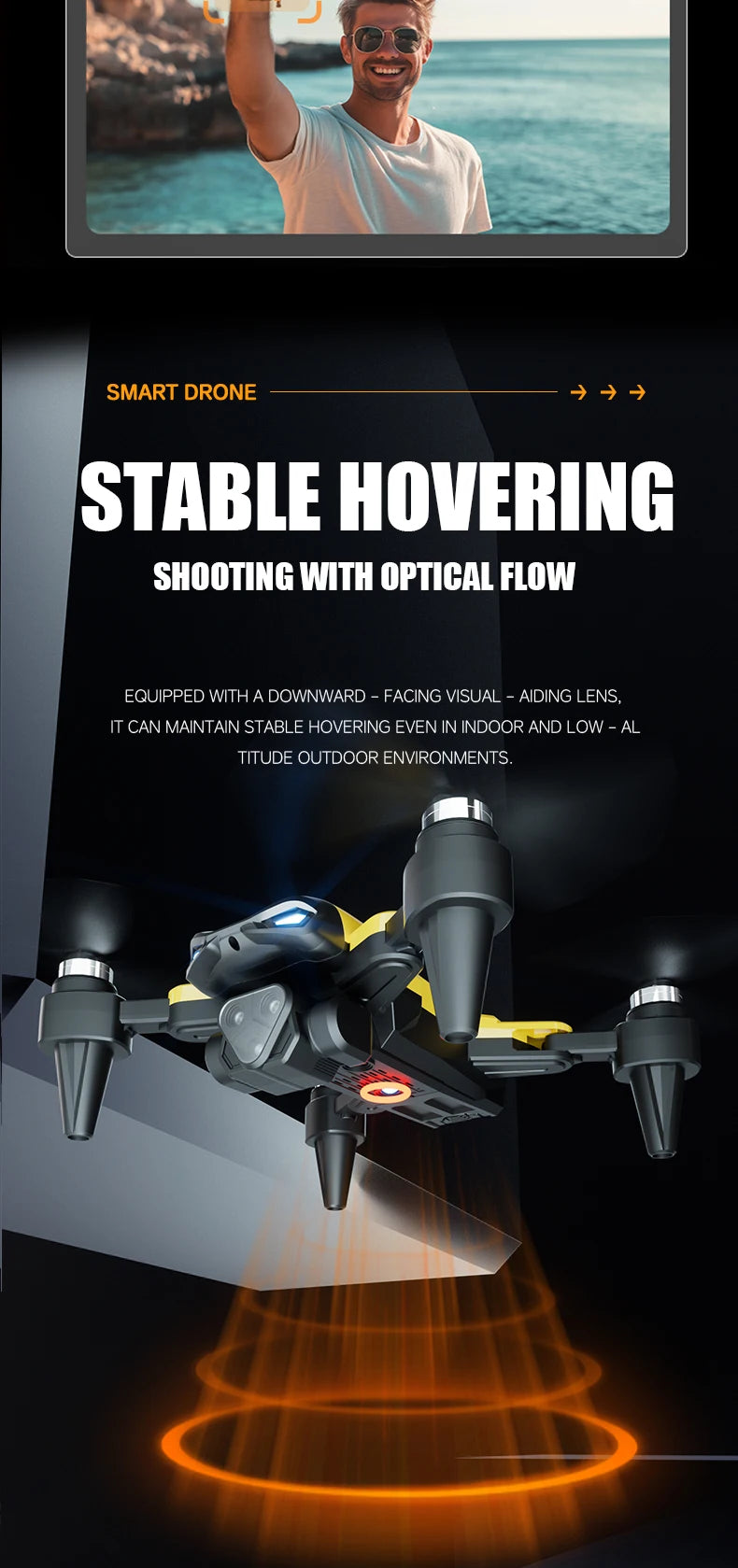 M5 Drone Professional 8K Wide-Angle HD Triple Camera Wi-Fi FPV Height Hold RC Drone Aircraft Quadrotor Adult - LKBA