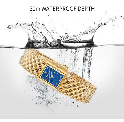 BERNY Gold Watch for Couple Luxury Women/Men Wristwatch Waterproof Golden Clock Quartz Stainless Steel Fashion Men Ladies Watch