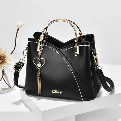 Trendy High-end Feel Women's Shoulder Bag 2021 New Color Blocking Large Capacity Fashionable Single Shoulder - LKBA