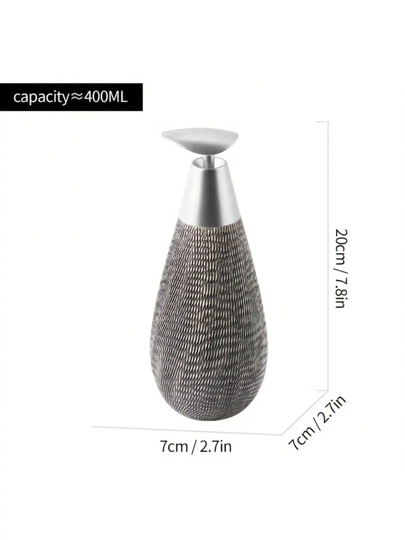 Creative Retro Style Ceramic Push-Type Soap Dispenser with Pump, Hand Soap Bottle - LKBA