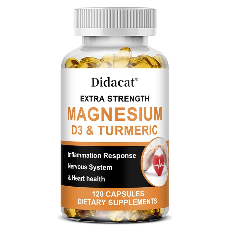 High Absorption Magnesium Capsules 500 Mg - Helps Improve Muscle, Sleep, Joint, Bone, Immune, and Cardiovascular Health - LKBA