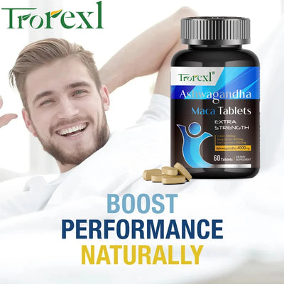 Organic Ashwagandha Pills Men Enhancing Supplement Improve Size Endurance Supports Reproductive Health Natural Energize - LKBA