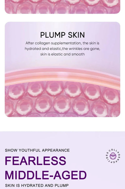 Collagen Anti-Wrinkle Facial Mask Anti-Aging Fade Fine Lines Firm Skin Moisturizing Brightening Smooth Skin Care Korean Cosmetics - LKBA