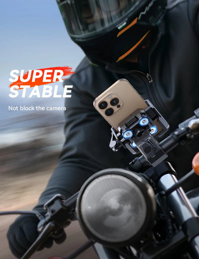 Joyroom Motorcycle Phone Mount Holder Dual Vibration Dampener Universal Bike Bicycle Phone Mount for 4.7''-7'' Phones - LKBA