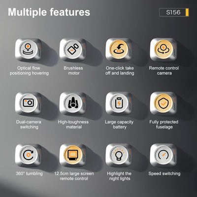 S156 RC Drone 2.4G 5G GPS Professional 8K HD Aerial Photography Remote Control Aircraft HD Dual Camera Quadcopter - LKBA