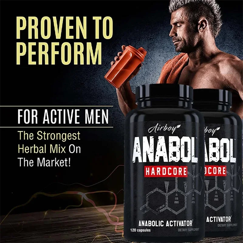 Anabol Hardcore Supplement - Helps Build Lean, Firm, High-quality Muscle,Promoting Muscle Growth,Recovery & Strength Enhancement - LKBA