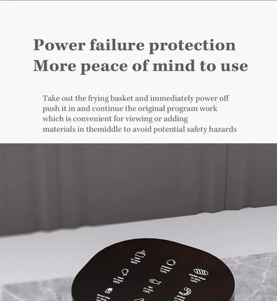 7L Electric Air Fryer Smart Multi-function Hot Convection Oven Deep Fryer Without Oil LED Touch Control - LKBA