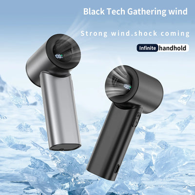 Rechargeable Handheld Fan, Stylish Design, Portable High Speed Fan - Small and Powerful for Outdoor Sports, Travel, Camping - LKBA