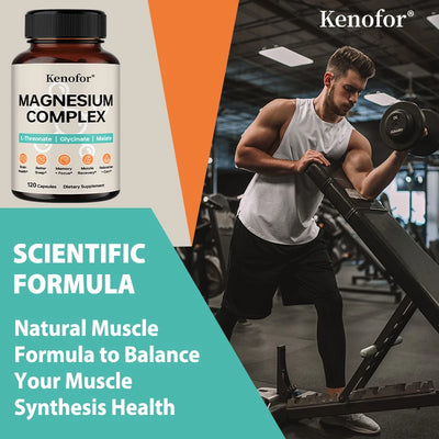 Triple Magnesium Complex - Brain & Sleep Health - L-Threonate, Glycinate, Malate - LKBA