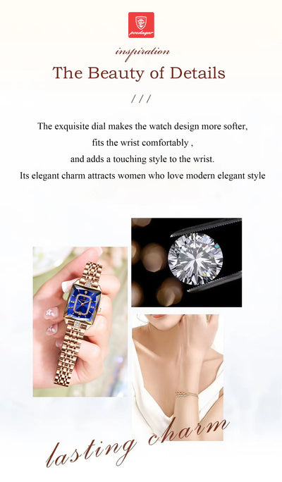 POEDAGAR Luxury Casual Ladies Watch Stainless Steel Waterproof Date Fashion Woman Wristwatch High Quality Quartz Women's Watches - LKBA