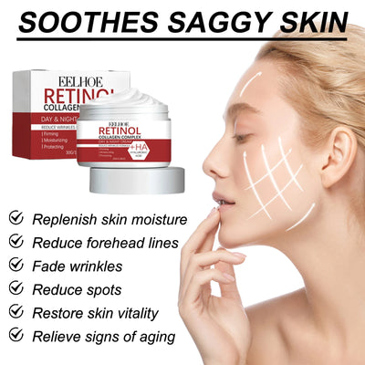 Anti-Aging Retinol Cream Collagen Wrinkle Remover Face Care Cream for Moisturizer Whitening Brighten Skin Care Products - LKBA
