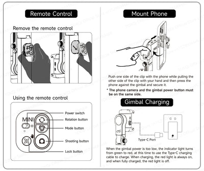 C22 AI Face Tracking Handheld Gimbal Stabilizer 360° Rotation Shoot Selfie Stick Tripod