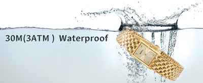 BERNY Gold Watch for Couple Luxury Women/Men Wristwatch Waterproof Golden Clock Quartz Stainless Steel Fashion Men Ladies Watch