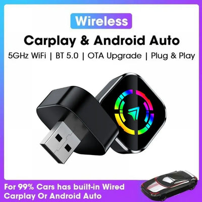 2025 NEW Wireless Carplay Adapter Android Auto 2in 1 Smart Dongle WIFI For iphone Android Phone For Volvo Benz Mg Kia Chery VW - LKBA