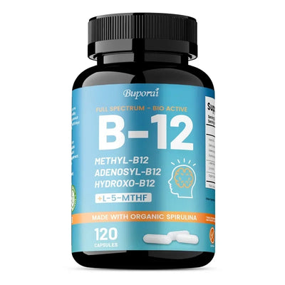 Vitamin B12 - Supports Energy Metabolism, Nervous System, Cell Health, Heart, Immunity and Red Blood Cell Formation - LKBA