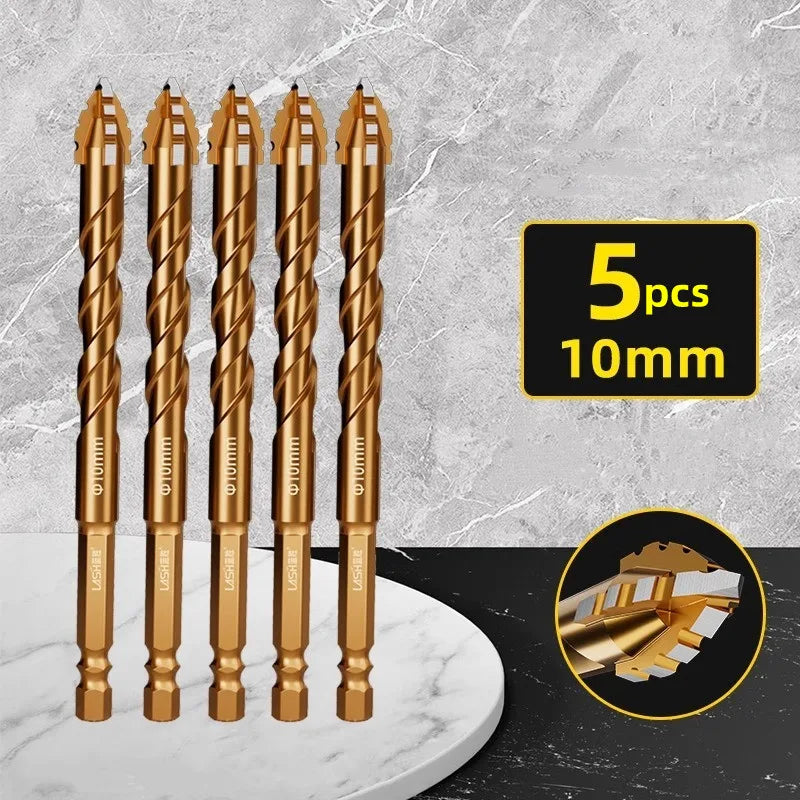 Upgraded four-edged sawtooth drill bit for tile drilling and concrete special electric drill ultra-high hardness drill bit - LKBA