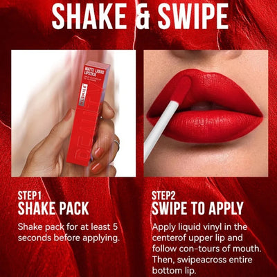 6 Color Non-stick cup Velvet Satin Gloss Lip Glaze Mist Liquid matte lipstick Waterproof long-lasting - LKBA