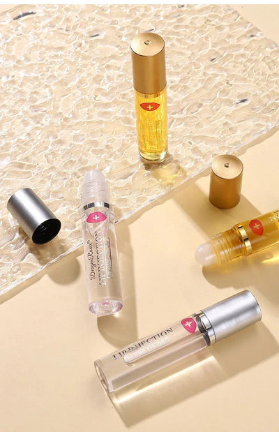 Instant Volumising Lip Plumper Oil Lip Enhancer Lip Gloss Plumping Serum Moisturizing Anti-Wrinkle Lipstick Sexy Lip Care Makeup - LKBA