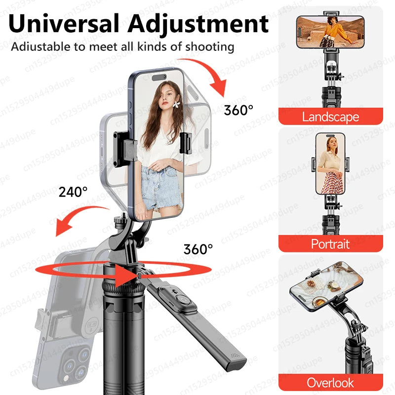 TOKQI Extendable Tripod with Bluetooth Remote,1/4'' Screw,Phone Holder,72inch Monopod for Smartphone Camera Projector brackets - LKBA