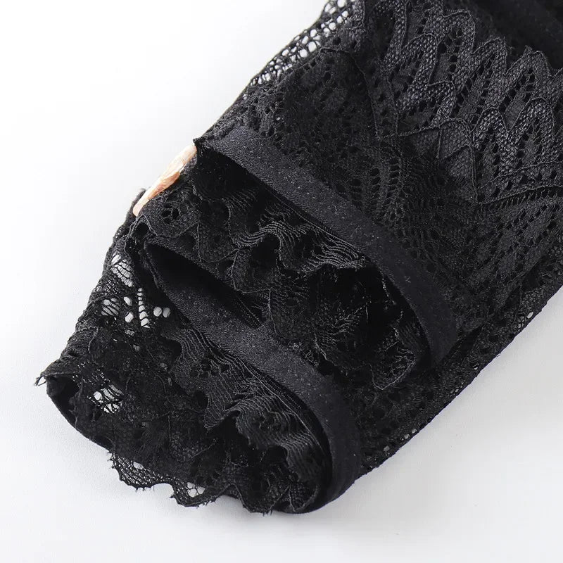 1/2 PCS Women's Lace Thongs Lingerie Intimates Woman T-back Soft T-panties Designed Tangas Mujer Sexy String Panties Thongs Sexy - LKBA