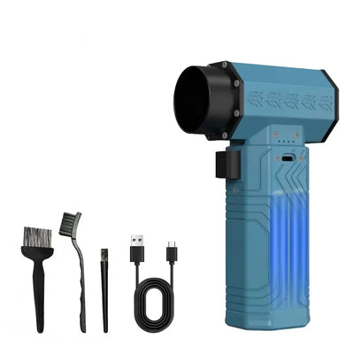 880000RPM Powerful  Mini Turbo Jet Fan Air Blower ,10000mAh 600g Thrust 70m/s Wind Brushless Duster leaf Removal Dryer keyboard - LKBA