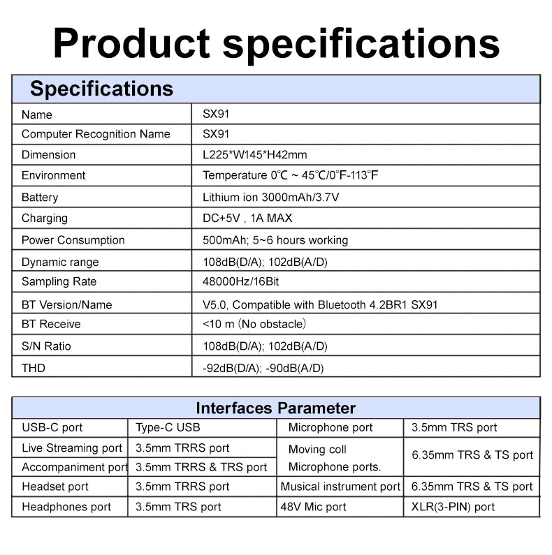 Audio Mixer with Voice changer, Podcast Mixer, Sound Card for Phone Gaming Karaoke Studio Live Streaming Podcast - LKBA