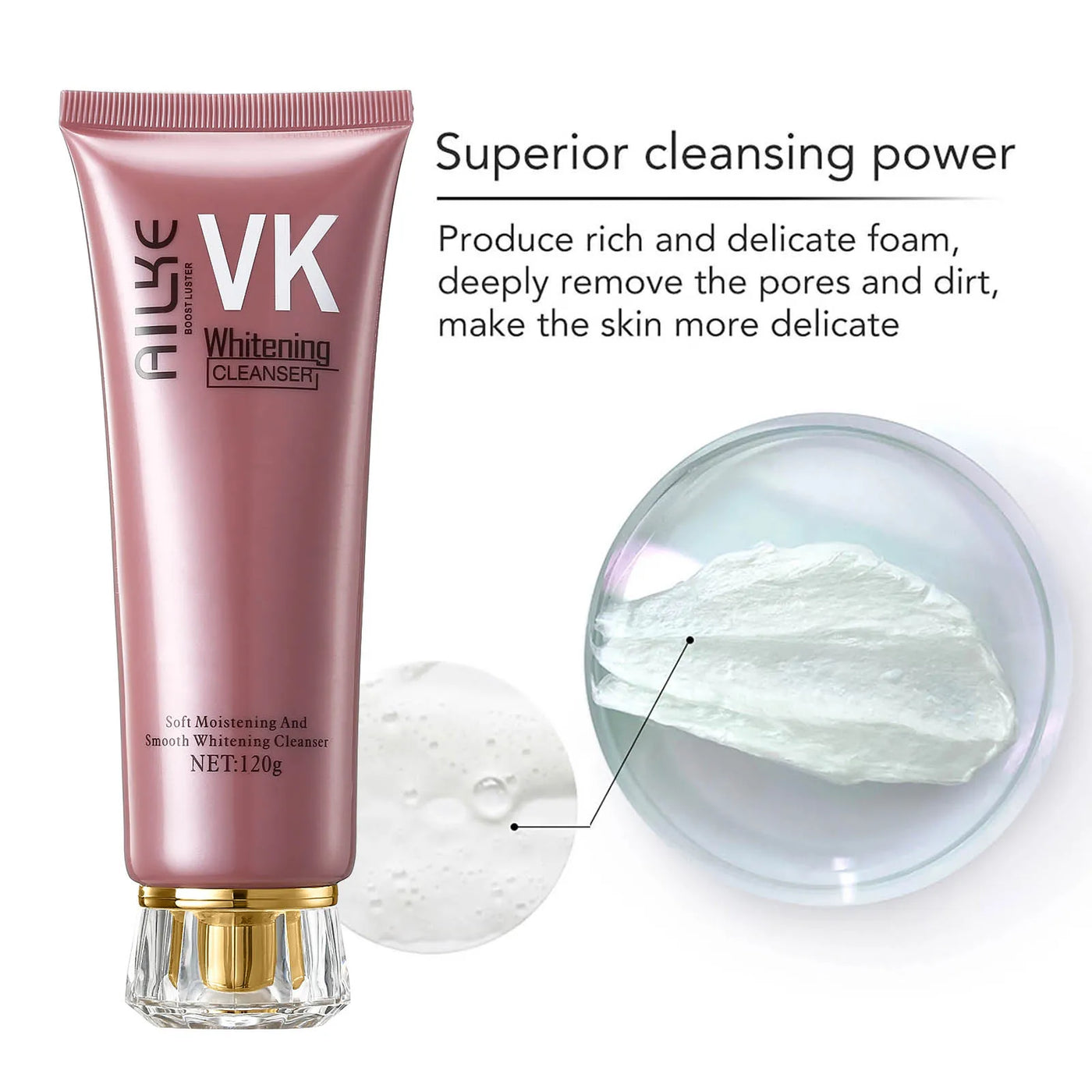 AILKE Face Cream With Hyaluronic Acid, Whitening Moisturizing Lifting Anti-aging, Women Sleeping Dry Korean Bleaching Skin Care - LKBA