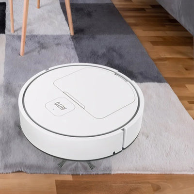 3-in-1 Robot Vacuum Cleaner USB Rechargeable 1000Pa Suction Robotic Vacuum and Mop Combo for Home Floor Washing Carpet Pet Hair - LKBA