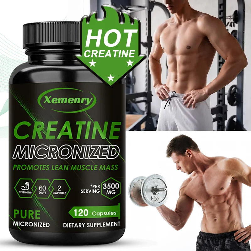 Creatine Monohydrate - Sports Supplements for Improved Performance, Muscle Recovery, and Enhancement - LKBA