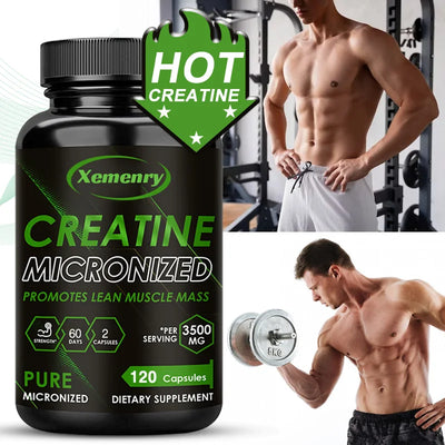 Creatine Monohydrate - Sports Supplements for Improved Performance, Muscle Recovery, and Enhancement - LKBA