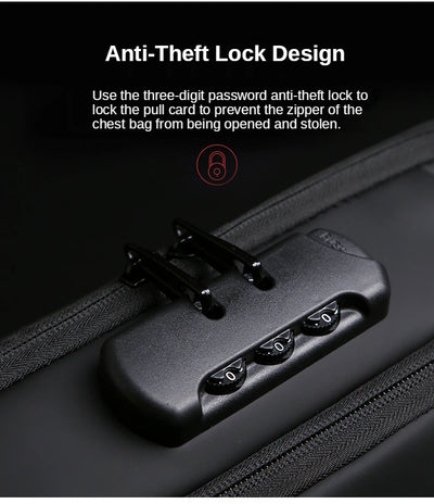 New Brand Designer Men Crossbody Bag PU Leather Classic Anti-Theft Shoulder Bag Chest Bag Multifunctional for Men - LKBA