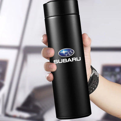 1Pcs Car Smart Thermos Bottle With Temperature Display Coffee Cup For Subaru WRX STI Forester Tribeca Levorg Impreza XV Outback - LKBA