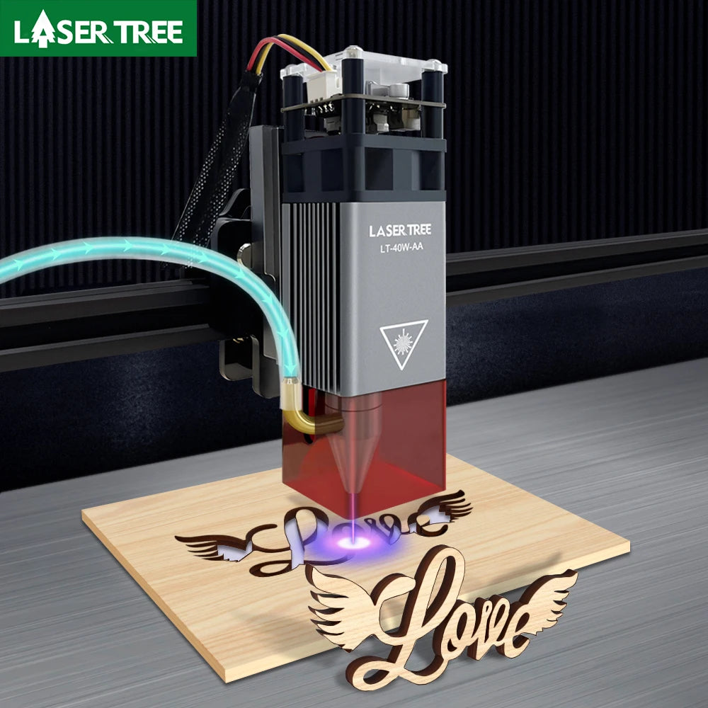 LASER TREE 4W 5W Optical Power Laser Head 450nm Blue Light TTL PWM Module For Laser Engraver Wood Cutting  DIY Woodworking Tools - LKBA