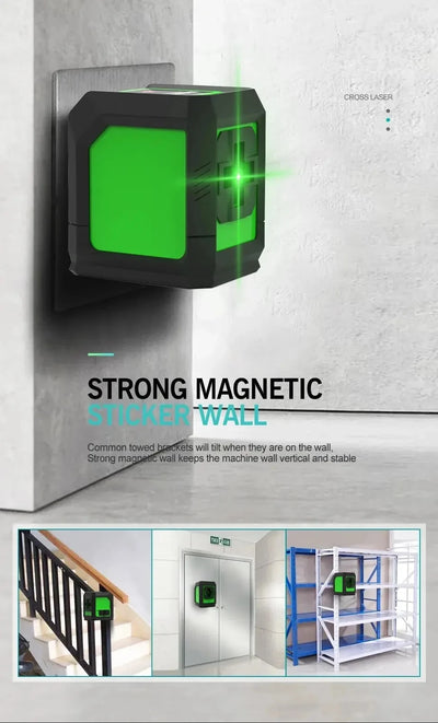 Green Cross Laser Level meter 360 Automatic Level meter Construction Tools and Equipment Optical Instruments - LKBA