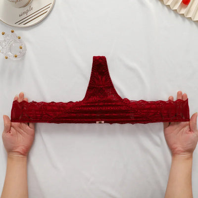 Women's Sexy String Panties Lace Thongs Lingerie Intimates Woman T-back Soft T-panties Designed Tangas Mujer - LKBA