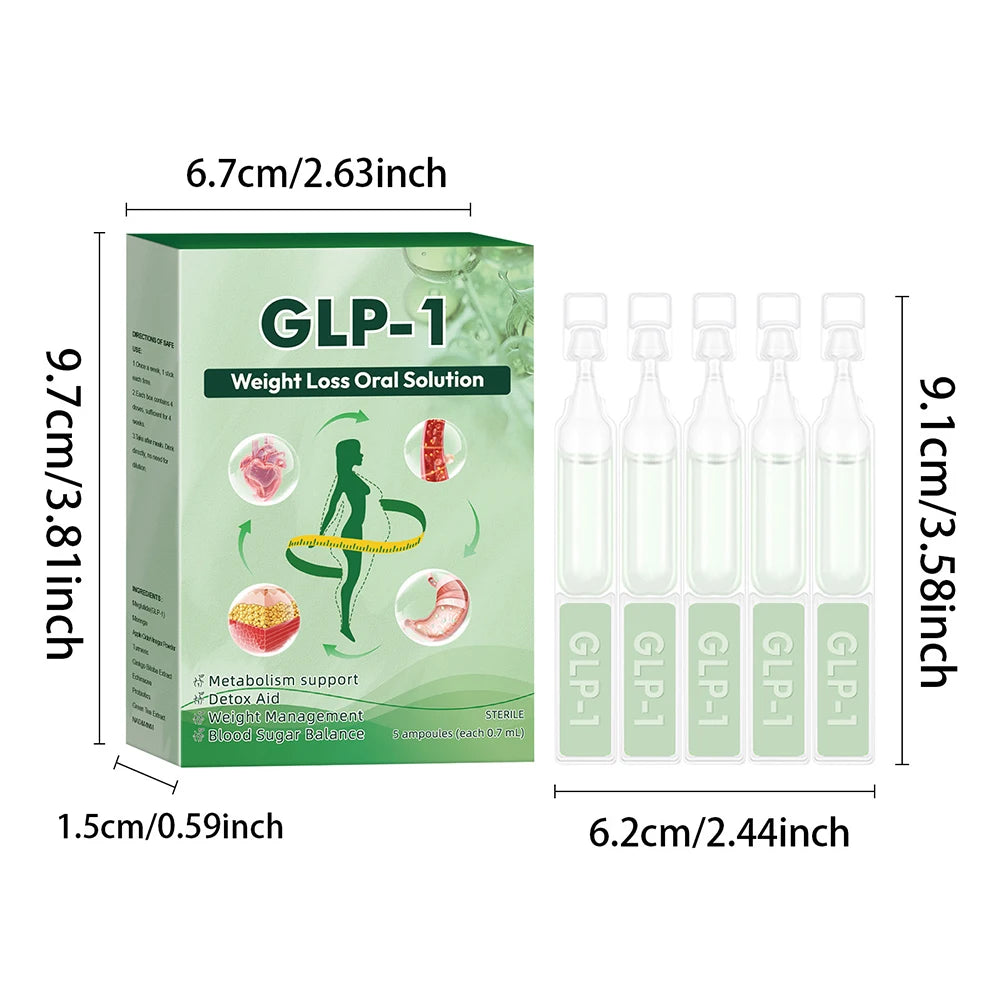Body Care Supplies GLP-1 Drops Body Sliming Weight Loss Supplements for Women Men Natural Advanced Body Care - LKBA