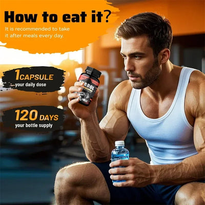 Anabol Ripped Anabolic Muscle Builder - Urn Belly Fat, Tighten Abs, Boost Muscle Growth, Metabolism - LKBA