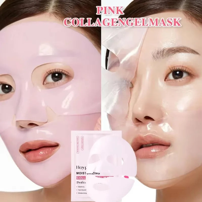 Bio-Collagen Face Mask Anti-Wrinkle Firming Lift Deep Hydrating Overnight Mask Shrink Pores Brightening Repair Skin Care - LKBA