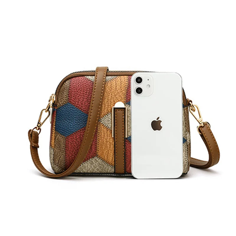 New Luxury Handbag Women Stitching Wild Messenger Bags Designer Brand Plaid Shoulder Bag Female Ladies Totes