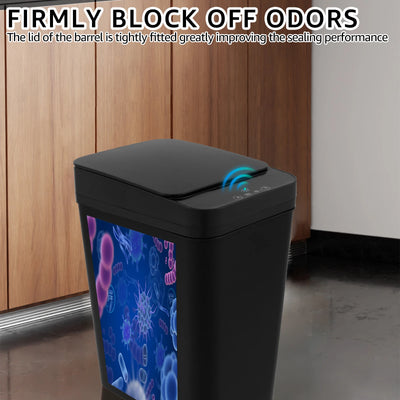 Automatic Sensor Trash Can 12L Touchless Infrared Motion Sensor Smart Trash Can for Kitchen Bathroom Waterproof Wastebasket NEW - LKBA