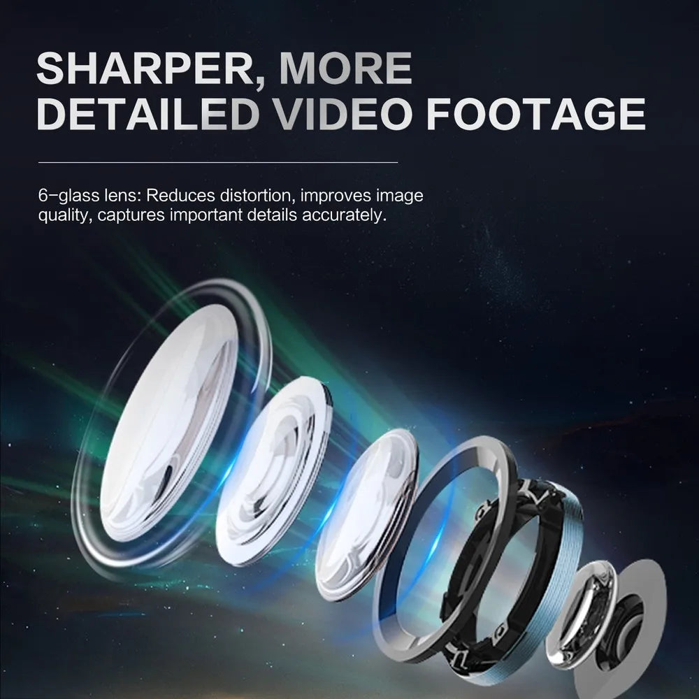 Dash Cam for Cars 3 Channel Car DVR 1080P Camera Video Recorder Front and Rear Inside View Camera for Vehicle Three Way Dashcam - LKBA