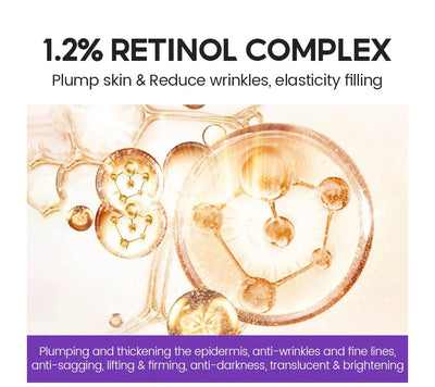 Retinol + Pro-xylane Ampoule serum  Repairs Strengthens The Skin And Diminishes Fine Lines Face Beauty Skin Care 15pcs - LKBA