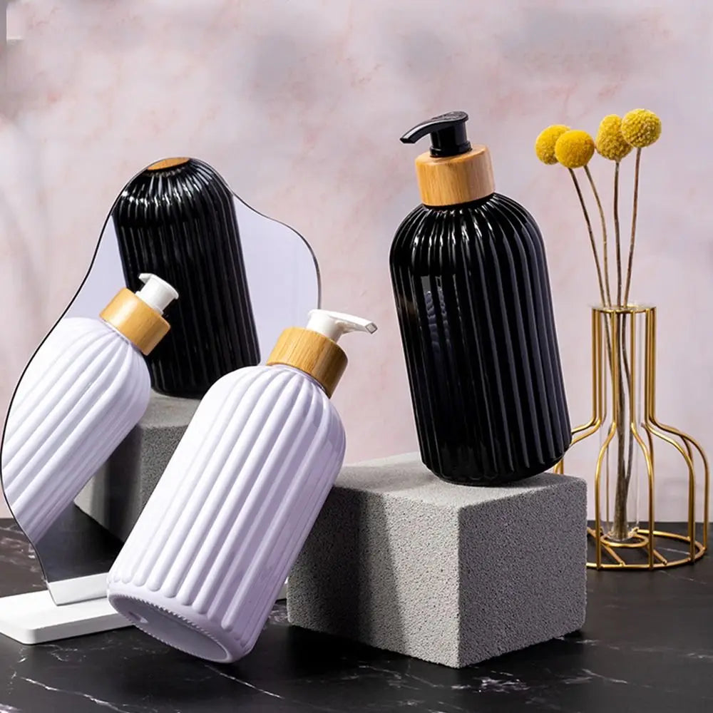 500ml Strip Soap Dispenser with Pump Empty Storage Jar Liquid Soap Bottle Rust Proof Waterproof Hand Soap - LKBA